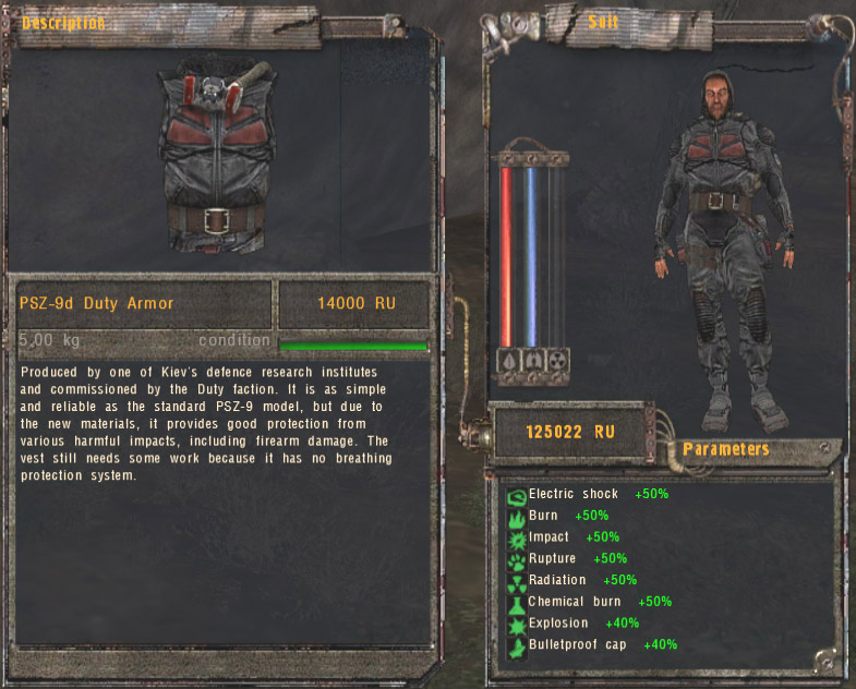 PSZ-9d Duty Armor (Click image or link to go back)