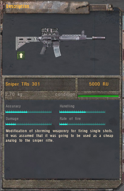 Sniper TRs 301 (Click image or link to go back)