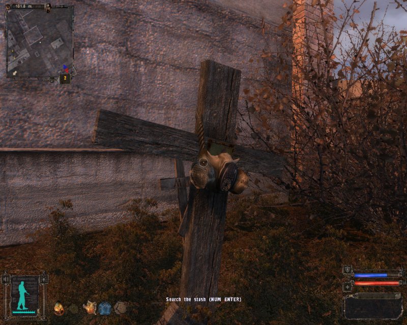 Stash: Secret stash under the cross (Click image or link to go back)