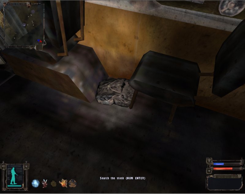 Stash: Stalker's backpack in the bus (Click image or link to go back)