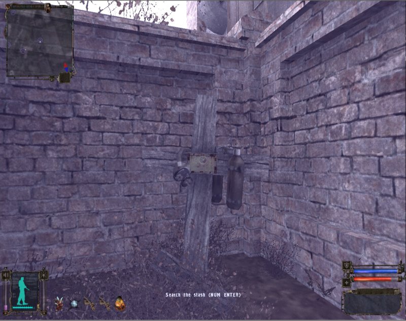 Stash: Secret stash under the cross (Click image or link to go back)